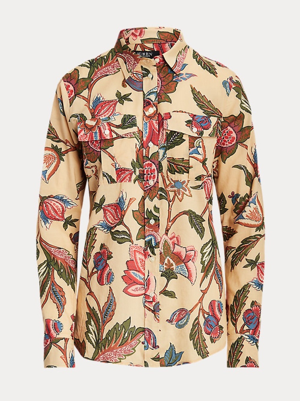 Lauren Ralph Lauren Floral Cotton Voile Shirt - Size Medium